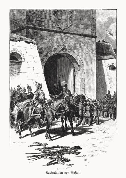 istock The surrender of Rastatt (1849), wood engraving, published in 1893 1440561545