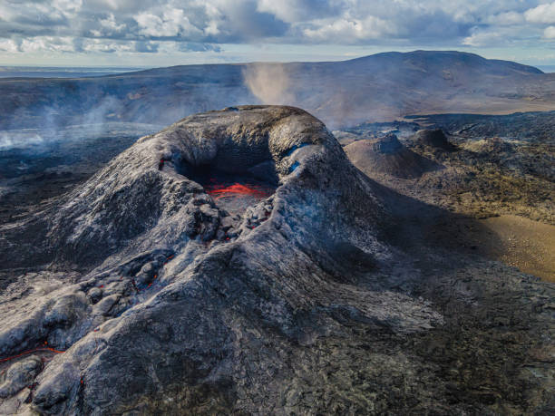 istock View of Icelandic active volcanic crater 1440562695