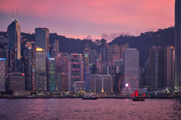 Hong Kong skyline. Hong Kong, China stock photo