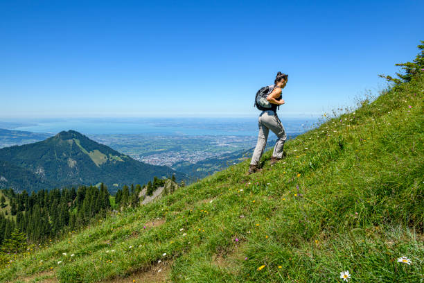 istock Young woman hiking in the mountains 1440568955