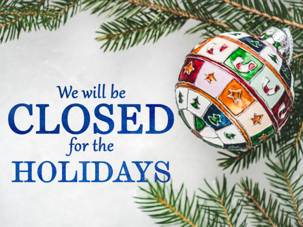 istock We will be closed for the Holidays 1440573681