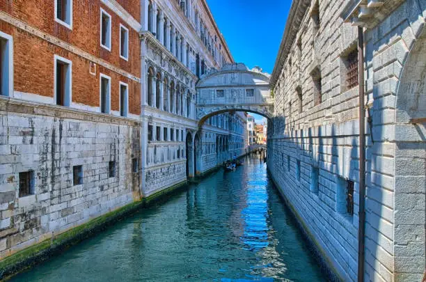 Photo of Venice - Bridge of Sighs, Ponte dei Sospiri, Italy, HDR