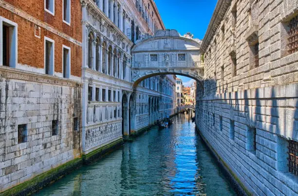 Photo of Venice - Bridge of Sighs, Ponte dei Sospiri, Italy, HDR