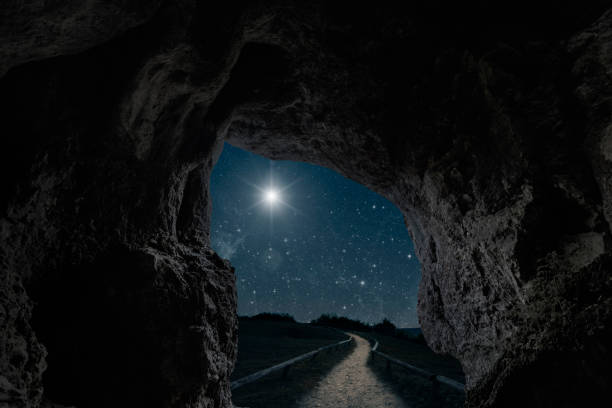 istock A backgrounds night sky with stars moon and clouds for Christmas 1440579890