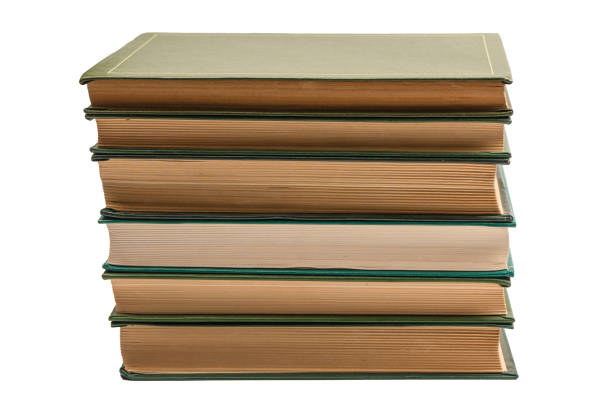 istock Old books isolated on white background. 1440585134