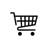 istock Shopping Cart Solid Flat Icon. The Icon is suitable for web pages, mobile apps, UI, UX, and GUI design. 1440585288