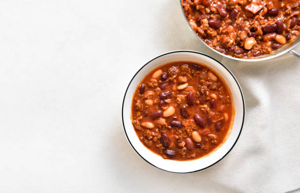 istock Stewed beans with ground beef, jalapeno and bacon 1440585522