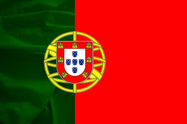 Portugal flag with 3d effect