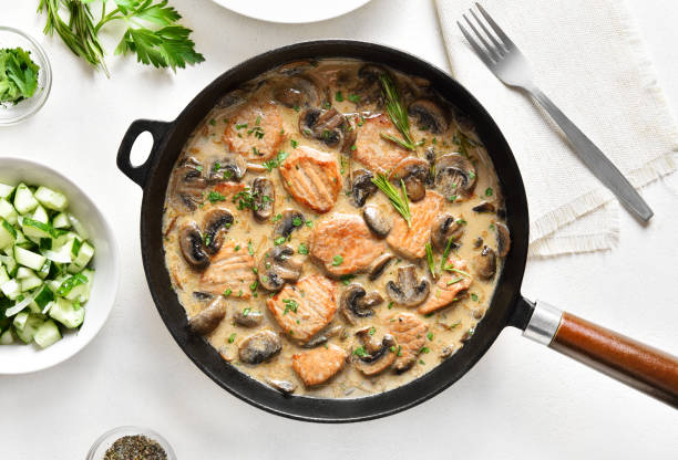 istock Pork medallions with mushroom sauce 1440589641