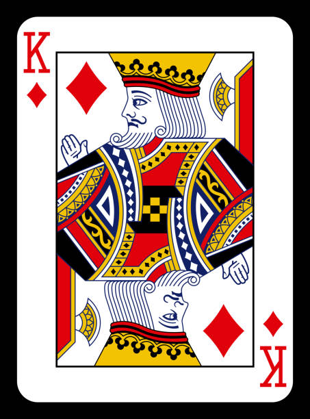 kuvapankkikuvitukset aiheesta king of diamonds -pelikortti - klassinen muotoilu. - kuningas kortti