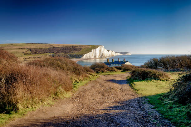 istock Seven Sisters White Cliffs from Cuckmere Haven Sussex UK 1440593889
