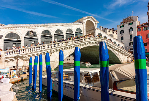 Rialto bridge over Grand canal, Venice, Italy