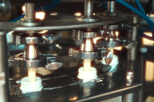 istock Yogurt production. Conveyor Yogurt Factory 1440598236