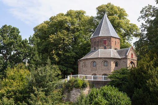 Saint Nicholas chapel at the Valkhof park, Nijmegen in the Netherlands.