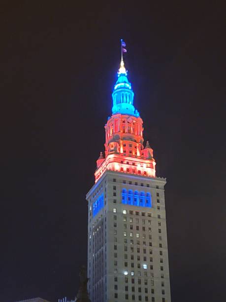 istock Cleveland Ohio Terminal Tower at night 1440603978