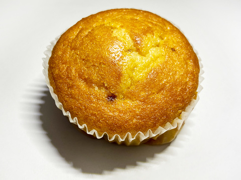 Cupcake on the white background, muffin