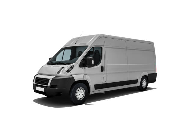 istock grey colored van in front of white background 1440610545