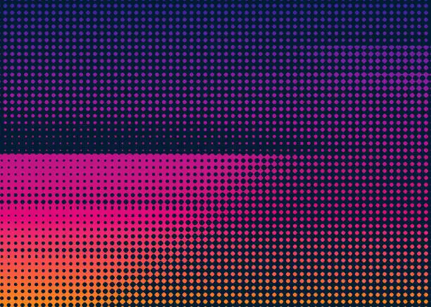 Vector illustration of Colorful Abstract background Halftone Pattern