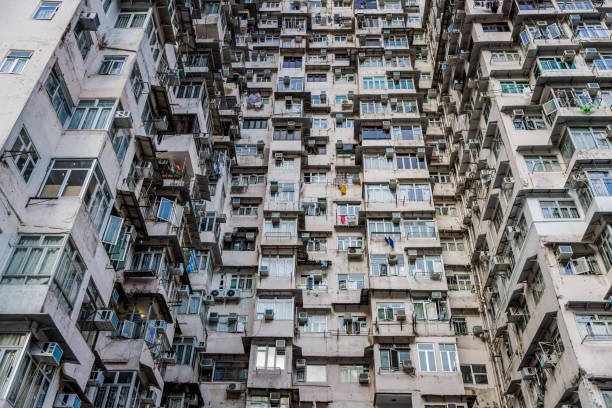 istock Old crowded apartment in Quarry Bay, Hong Kong 1440614316