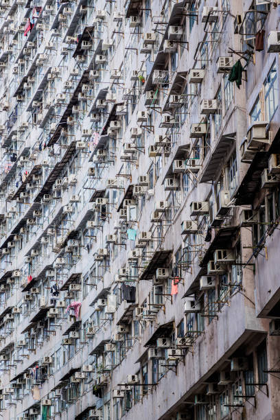 istock Old crowded apartment in Quarry Bay, Hong Kong 1440614320