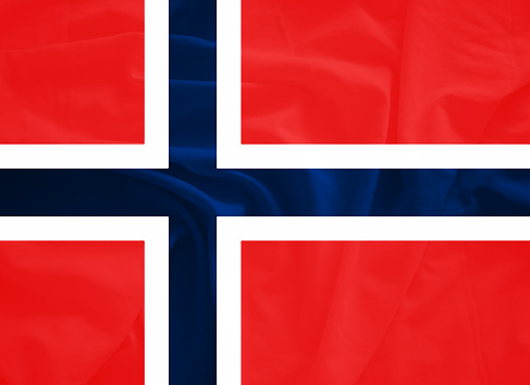 Norway flag with 3d effect