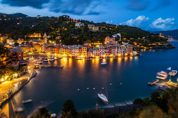 istock Townscape of Portofino by night 1440615519