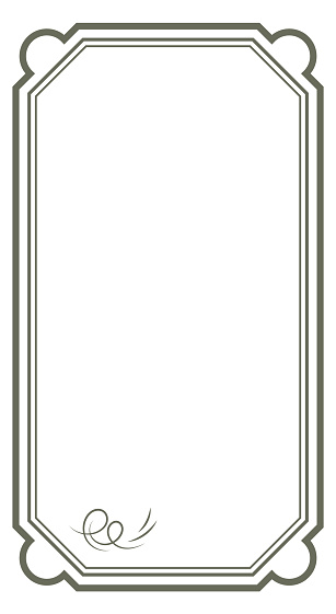 Corner Label Template Blank Label Frame Template With Elegant Decorative Corners Stock ...