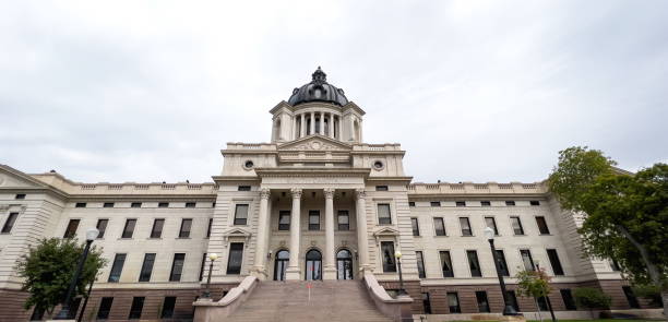 sud dakota state capitol building - south dakota pierre state capitol building usa foto e immagini stock