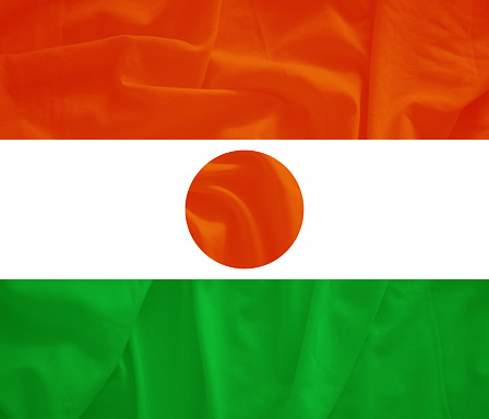 Niger flag with 3d effect