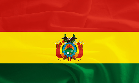 Bolivia flag with 3d effect