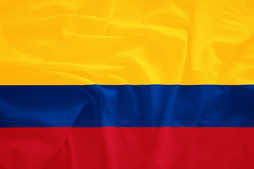Colombia flag with 3d effect