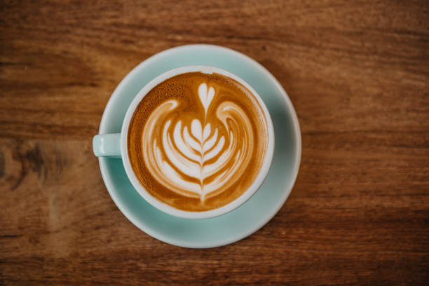 istock great latte art coffee design  and wooden table 1440627656