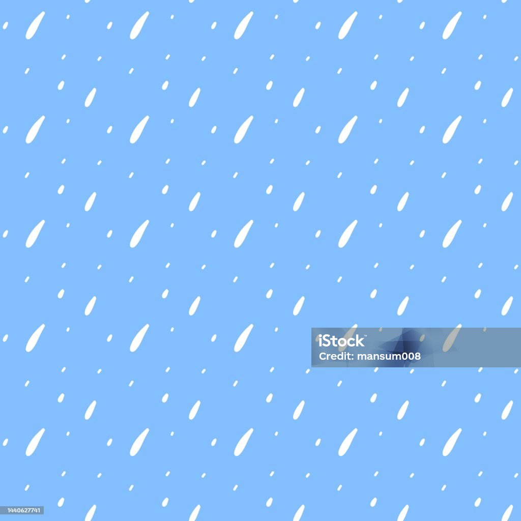 Pattern Rain Vector Seamless Pattern Of Rain Drop Stock Illustration - Download Image Now ...