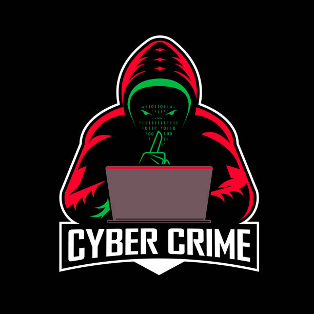 Hacker is doing Cyber Crime vector illustration vector art illustration