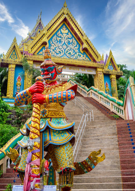 Wat Khao Rang Temple entrance stock photo