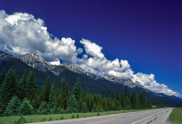 istock Kootenay National Park - Mountain Range Parallels Kootenay Highway - 1989 1440642647