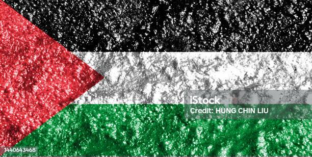 Palestine Flag Closeup Stock Photo - Download Image Now - Agreement, All Middle Eastern Flags, Backgrounds