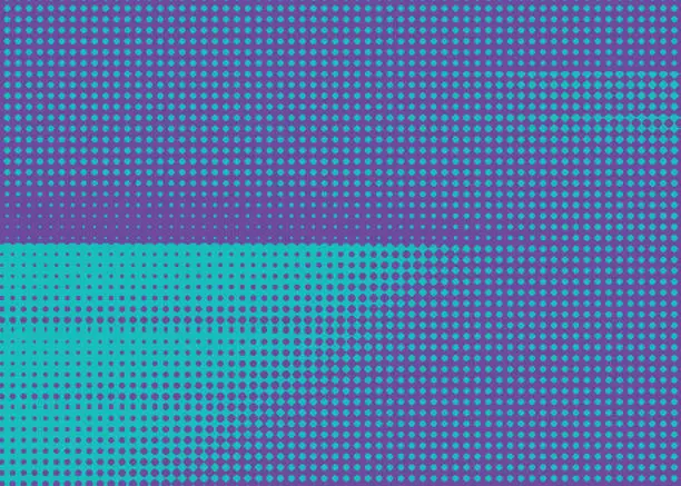 Vector illustration of Blue Abstract background Halftone Pattern