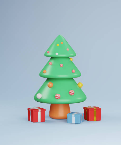 istock Christmas decoration on light blue background 1440665423