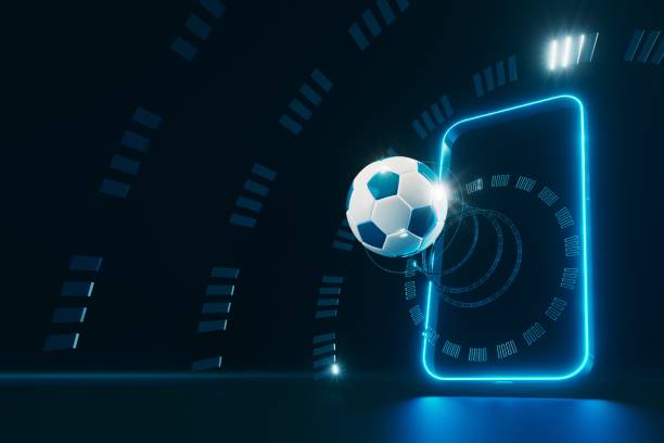 istock 3d football object design. realistic rendering. abstract futuristic background. 3d illustration. motion geometry concept. sport competition graphic. tournament game bet content. soccer ball element. 1440666544