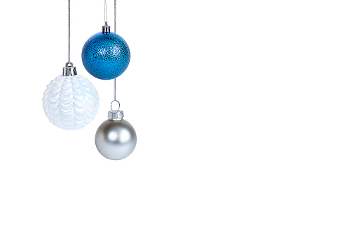 3d Render Orange Christmas Ornament, Clipping path on White Background (isolated on white)