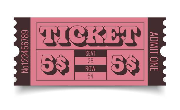 istock Vector retro ticket isolated isolated on white background. Cinema, theater, concert, play, party, event, festival black and gold ticket realistic template set. Ticket icon for website. 1440684183