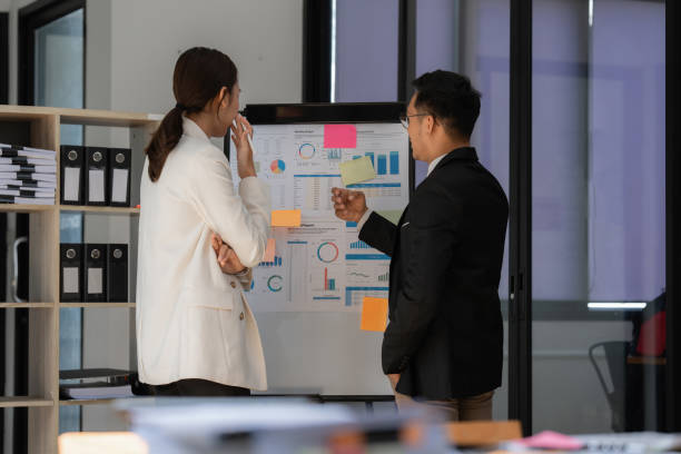 istock Group of business consultant working management big data and analyze financial document of company 1440688895
