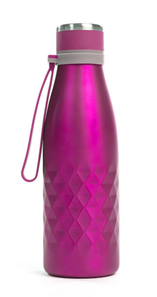 Reusable water bottle, isolated on white