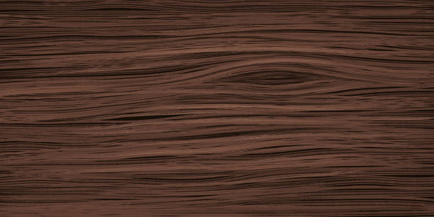 Uniform walnut wooden texture with horizontal veins Uniform walnut wooden texture with horizontal veins. Vector wood background. Lining boards wall. Dried planks oak wood grain stock illustrations