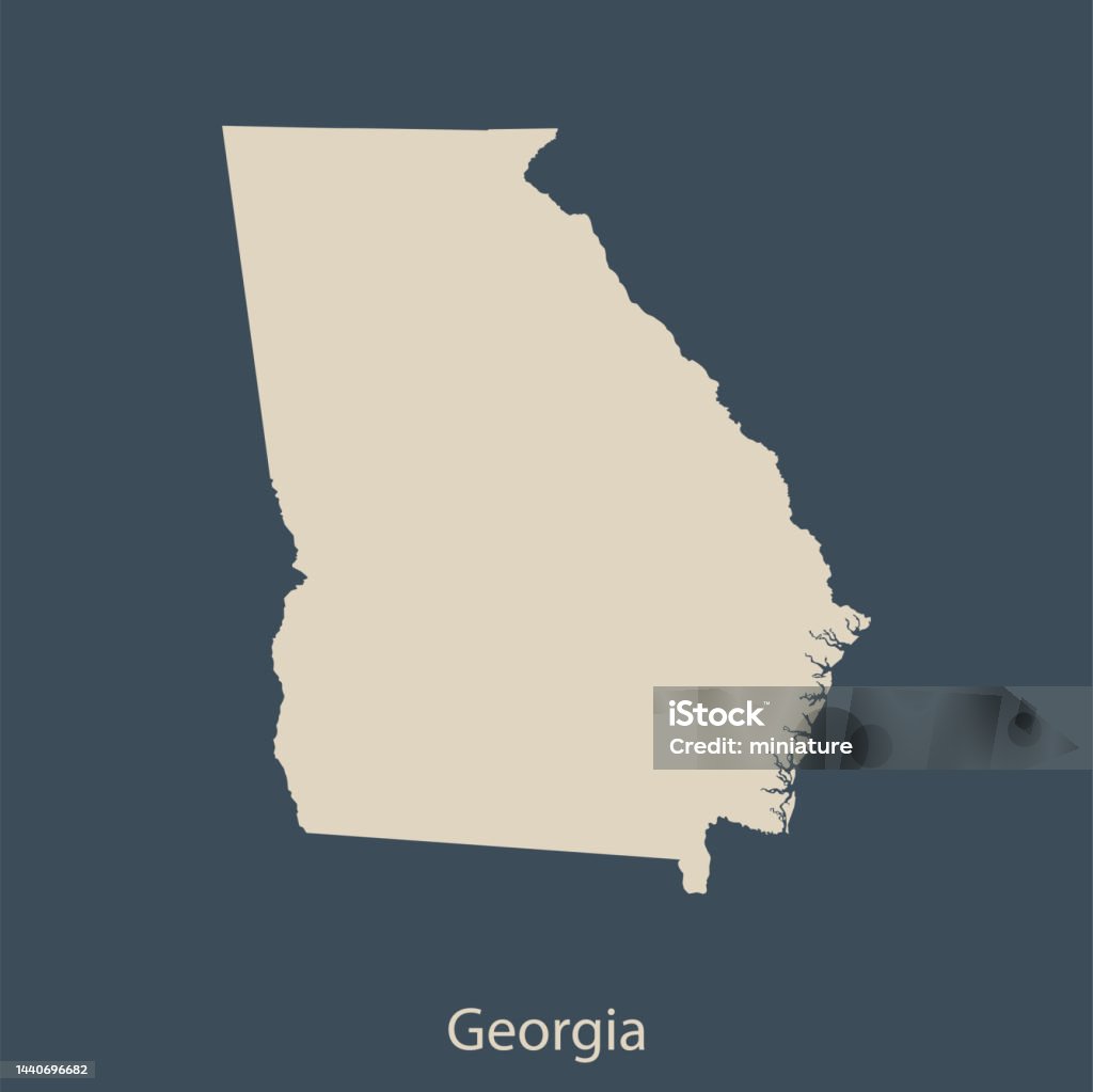 Georgia Mapula Georgia Map Stock Illustration - Download Image Now - Abstract, Alabama ...
