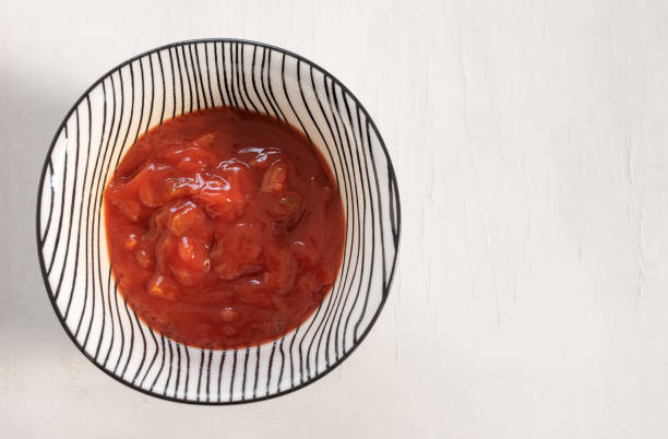 istock bowl of mexican salsa sauce with copy space 1440702113