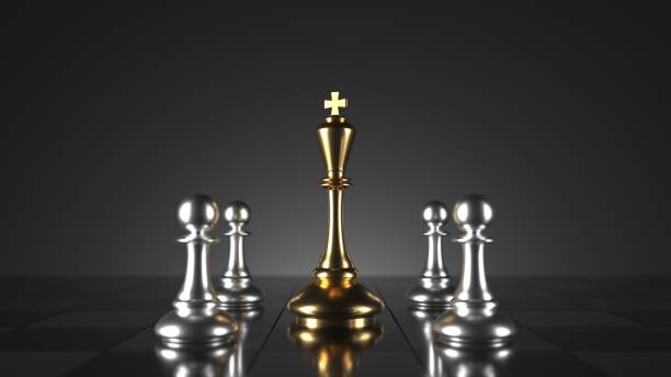 istock Chess king. Leader success concept. Business leader concept 1440705385