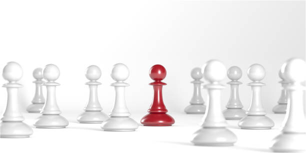istock Chess pawn piece outstanding. Leadership concept 1440705483