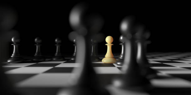 istock Chess pawn piece outstanding. Leadership concept 1440705512